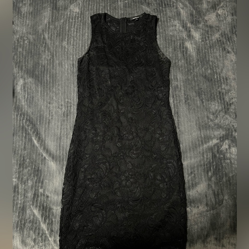 Black lace dress